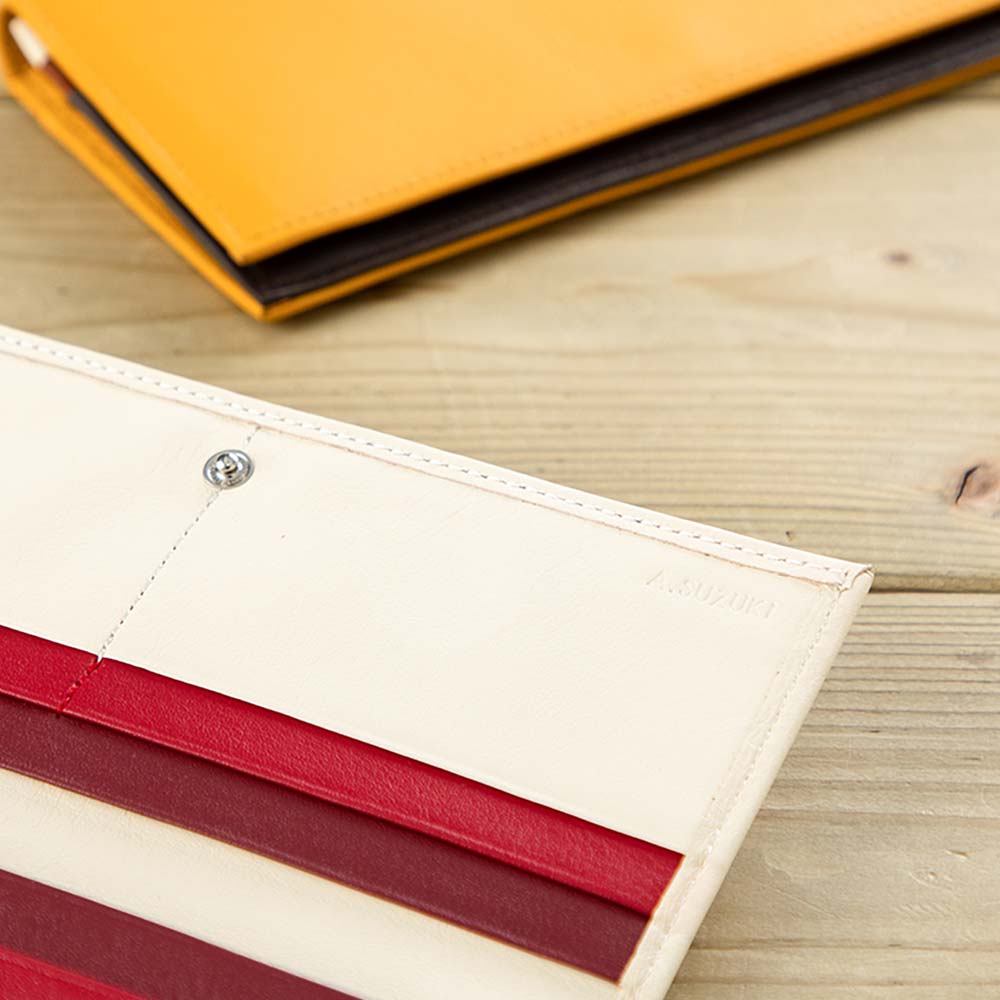 フラップバイカラー長財布（シングルホック） 画像 3