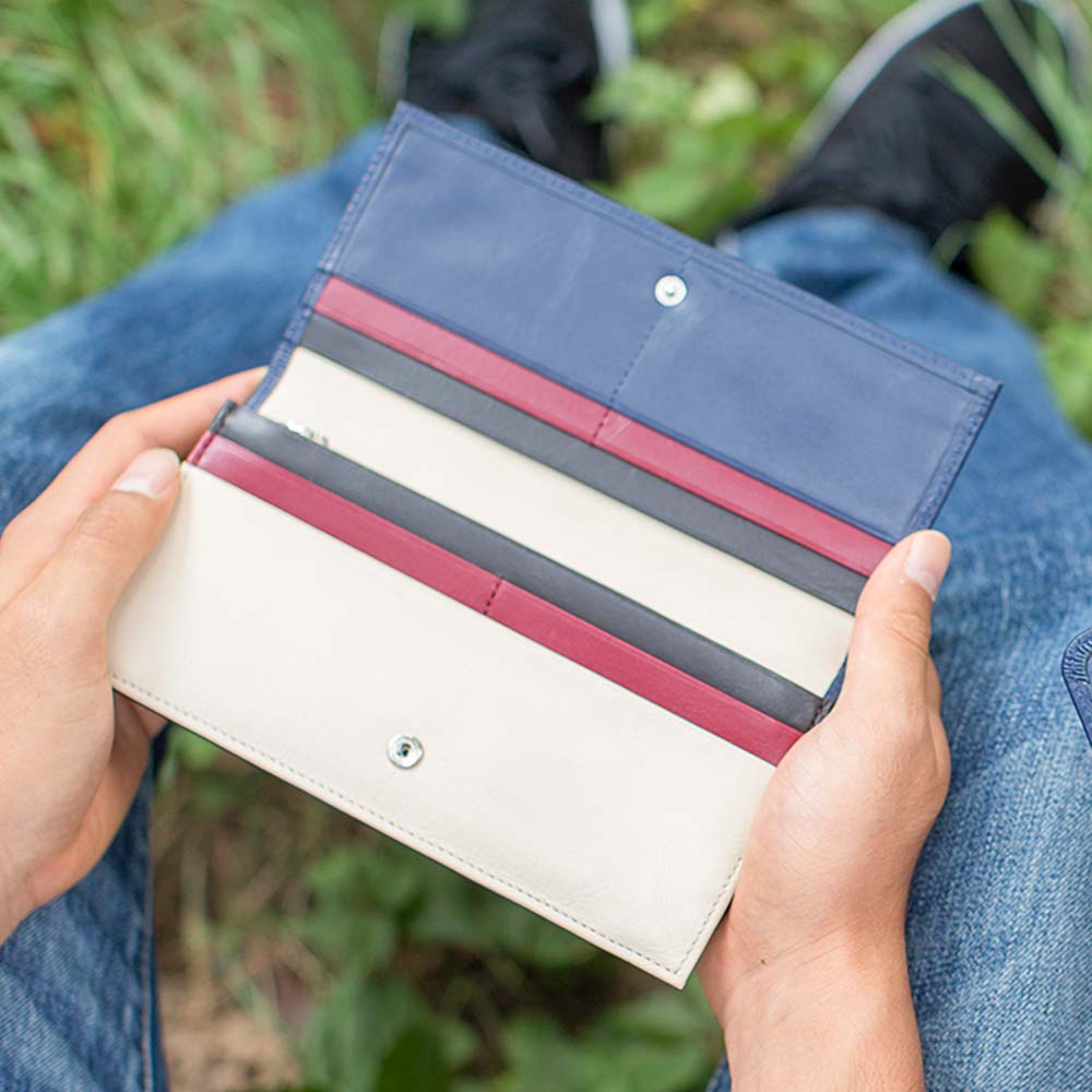 フラップバイカラー長財布（シングルホック） 画像 7