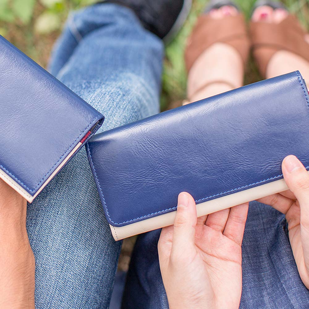 フラップバイカラー長財布（ダブルホック） 画像 9