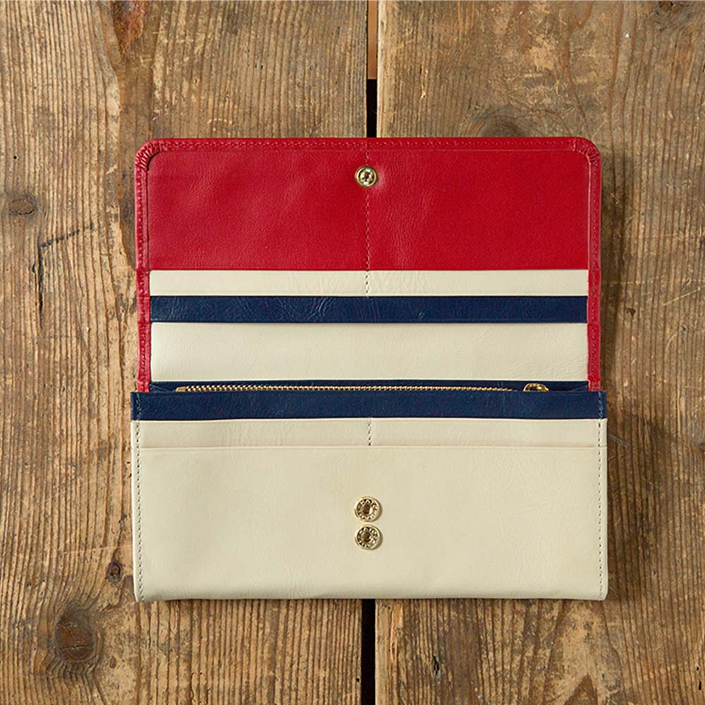 フラップバイカラー長財布（ダブルホック） 画像 5