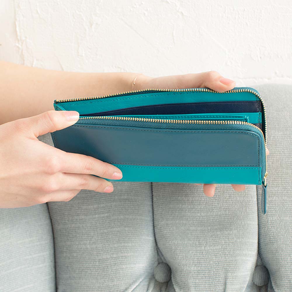 Ｌファスナー長財布（バイカラー） 画像 5