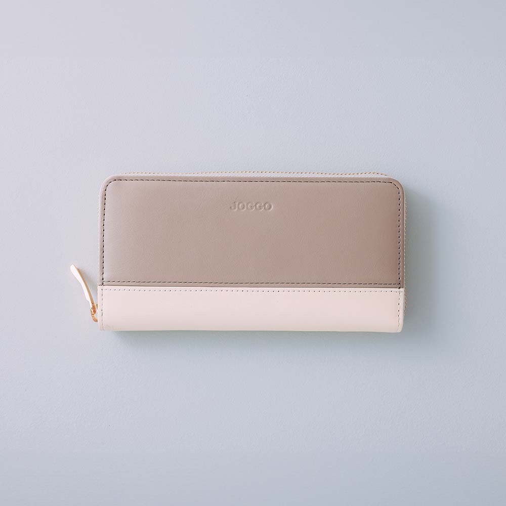 シンプルラウンド長財布（バイカラー） サムネイル画像 1