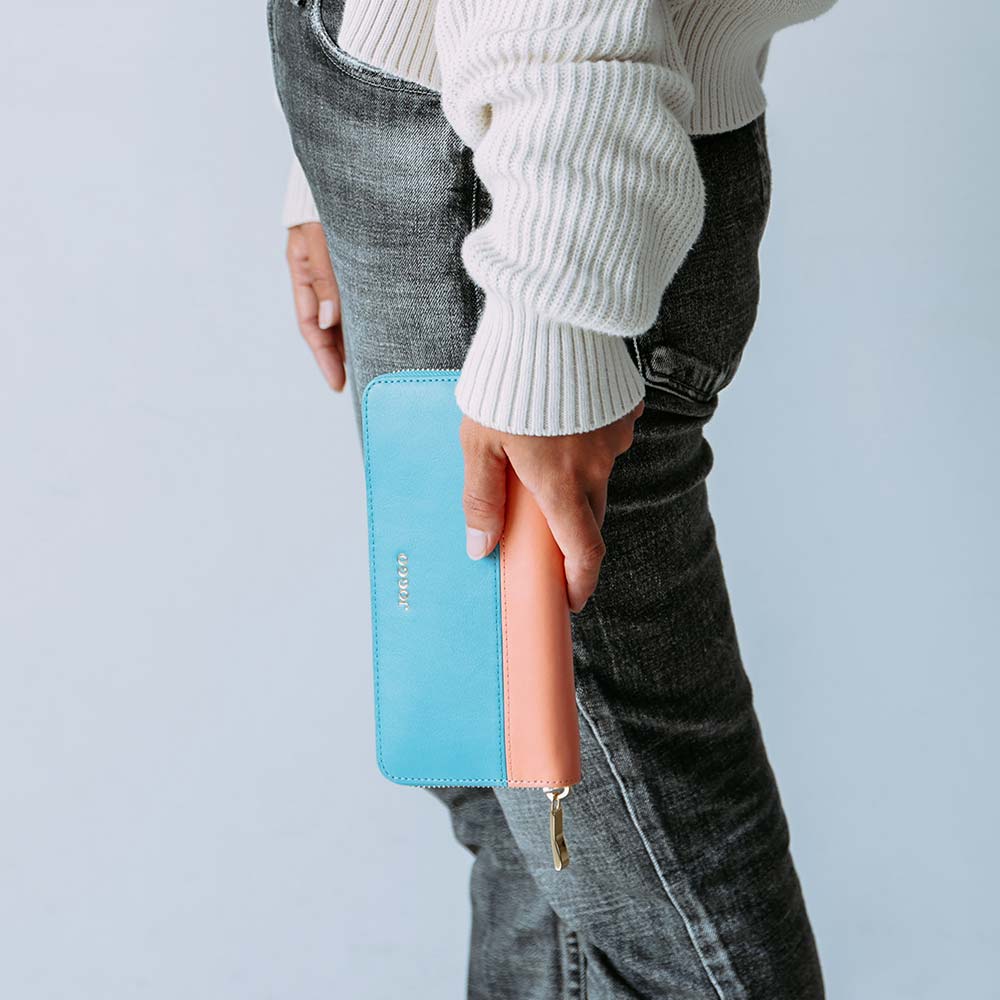 シンプルラウンド長財布（バイカラー） 画像 14