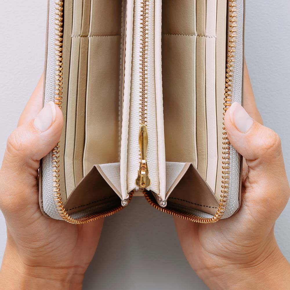 シンプルラウンド長財布（バイカラー） 画像 7