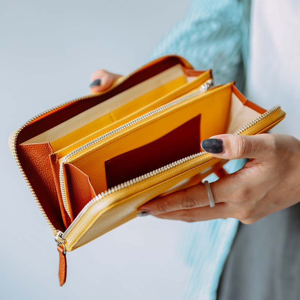 シンプルラウンド長財布（エンボス） 画像 16