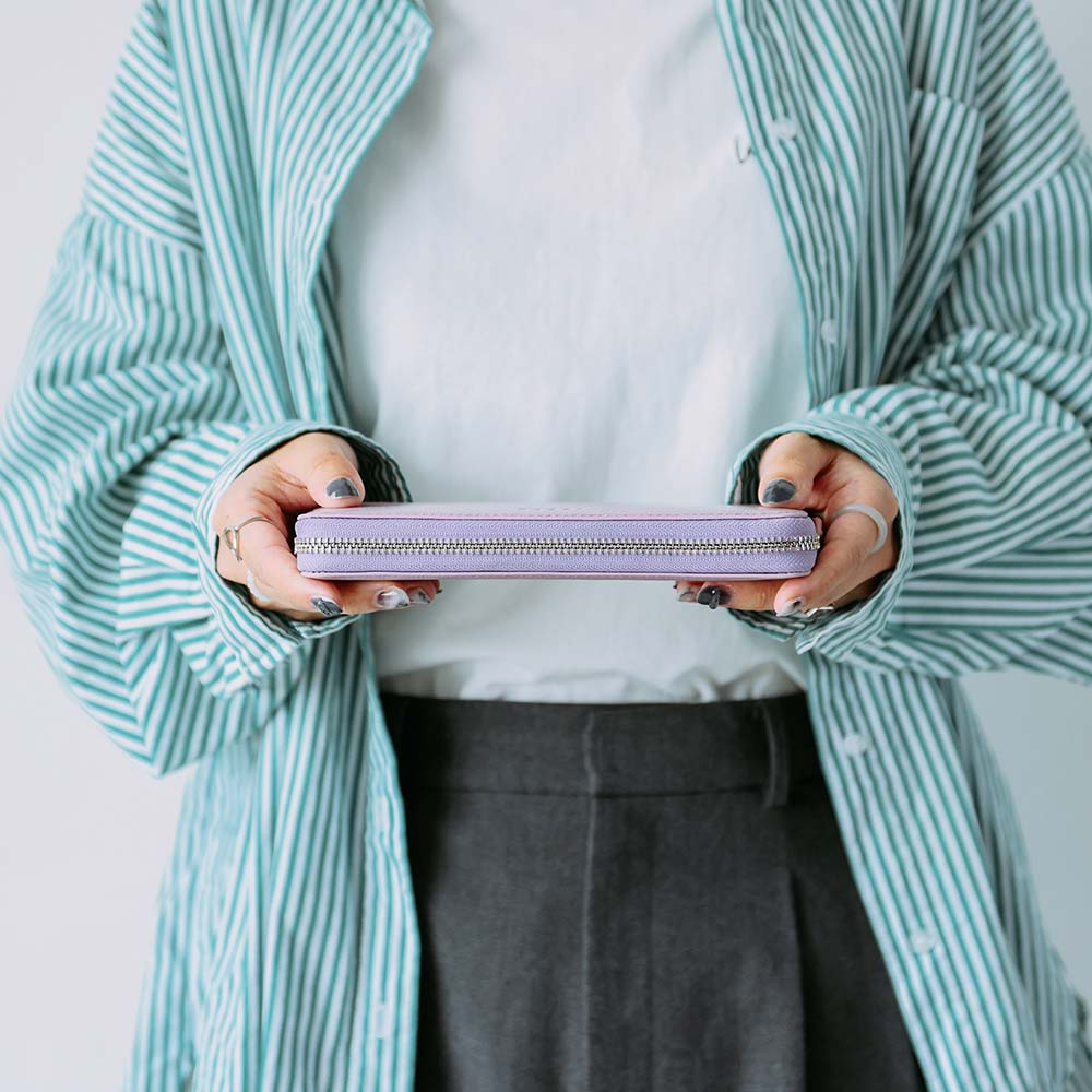 シンプルラウンド長財布（エンボス） 画像 13