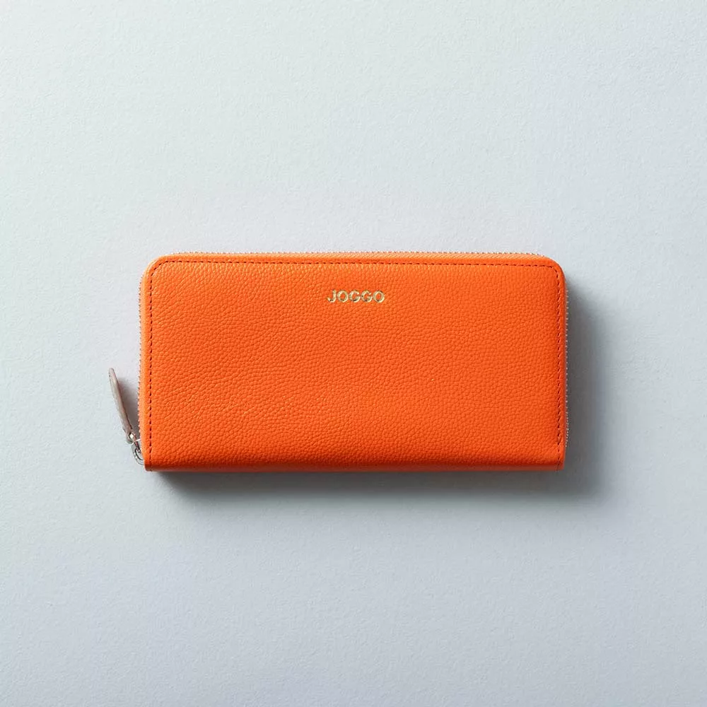 シンプルラウンド長財布（エンボス） | オーダーメイド革製品「JOGGO」