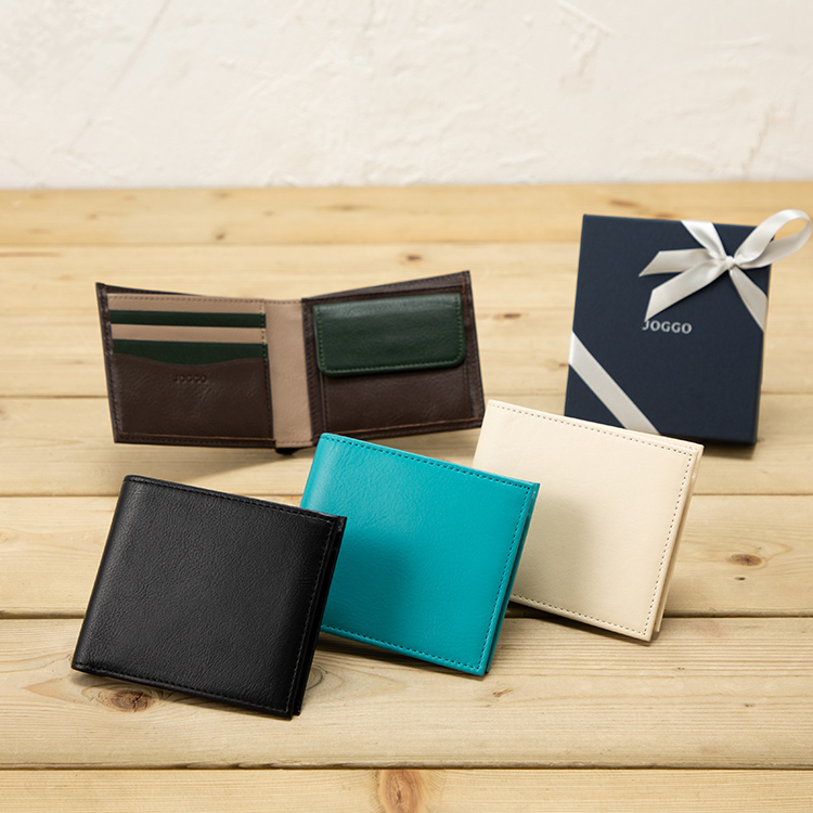 ２つ折り財布 小銭入れ付き オーダーメイド革製品 Joggo