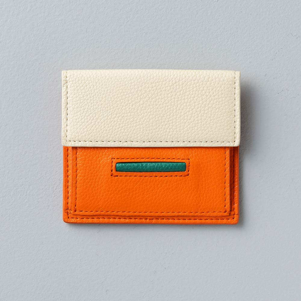 ルーフミニウォレット - 使用カラー：ビブラントサン・アイボリーホワイト・ヒイラギリーフ