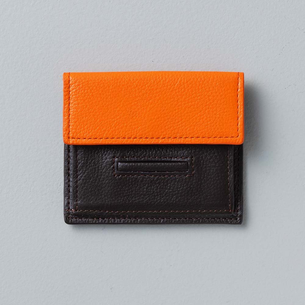 ルーフミニウォレット - 使用カラー：エスプレッソブラウン・ビブラントサン