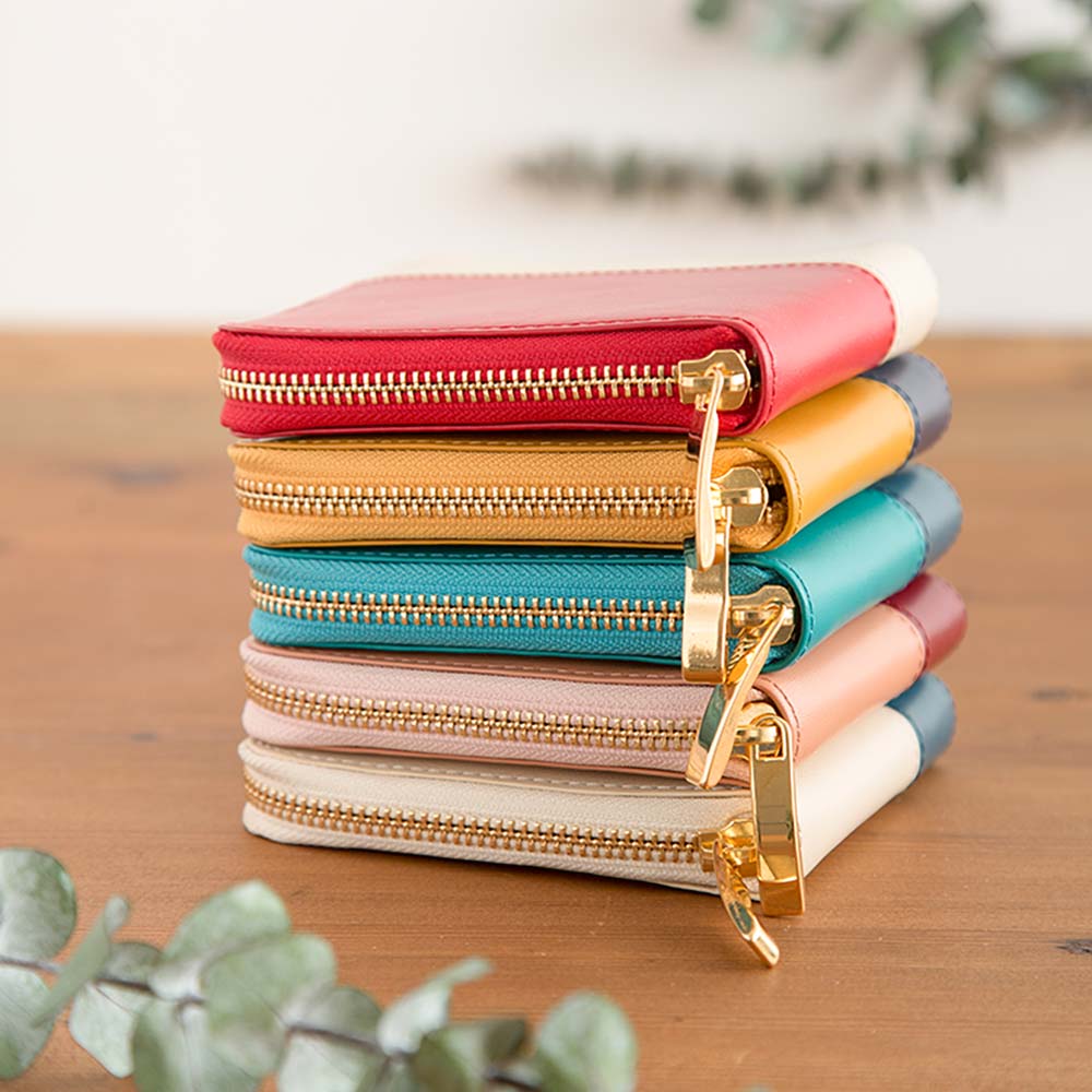 ラウンド２つ折り財布（バイカラー） 画像 7