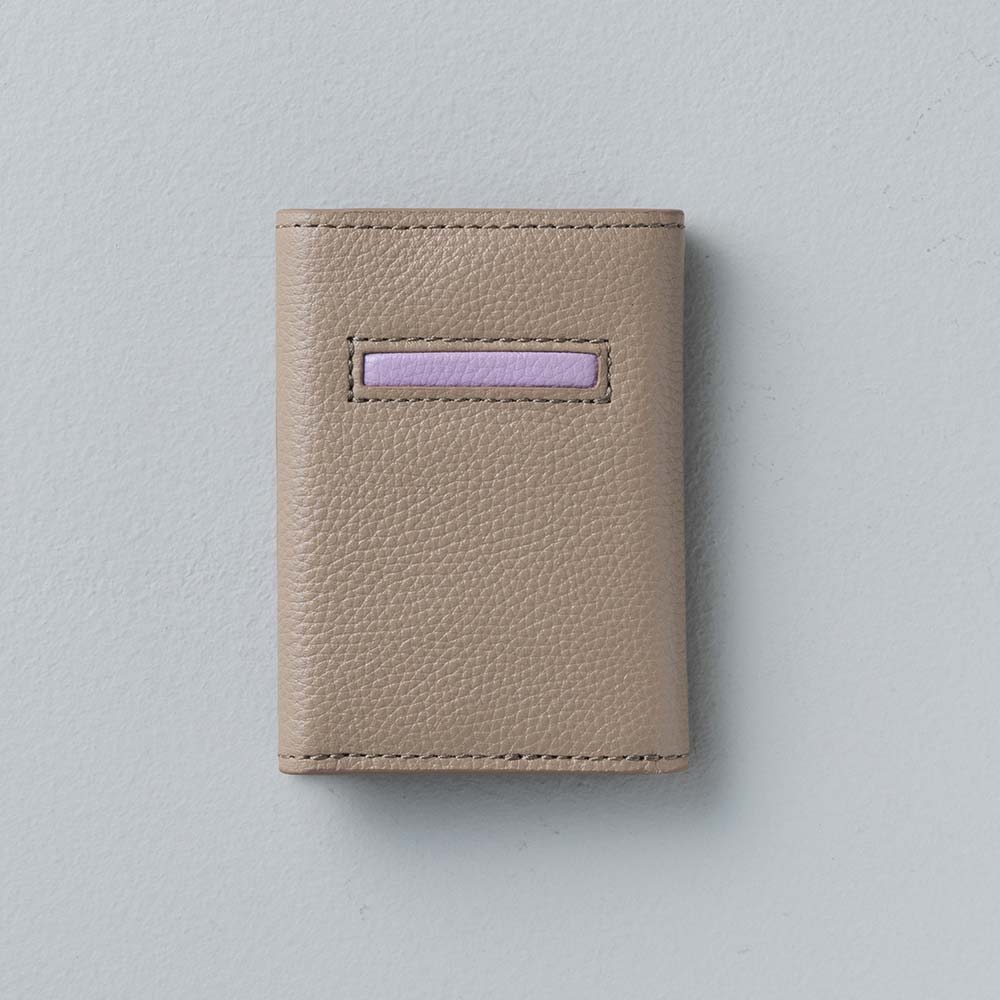 ミニマムウォレット - 使用カラー：グレージュ・アジサイドロップ