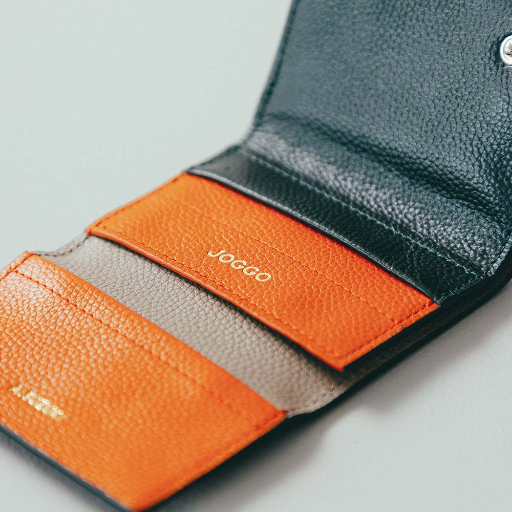 ミニマムウォレット - ロゴは小銭入れ部分に入ります。