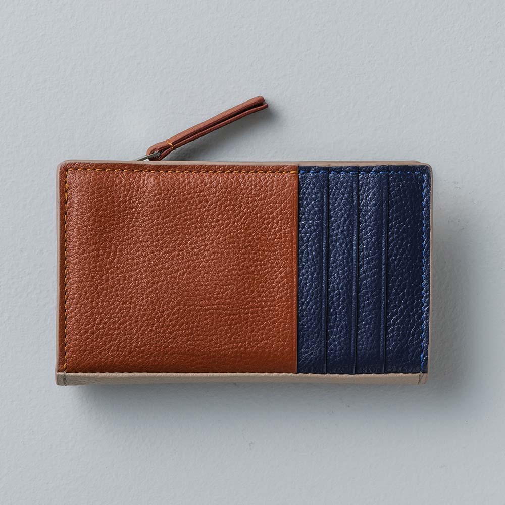 フラグメントケース（マチ付き） - 使用カラー：マロンブラウン・ミッドナイトネイビー・グレージュ