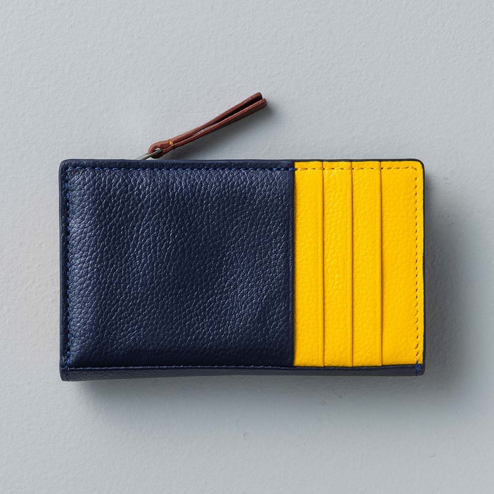 フラグメントケース（マチ付き） - 使用カラー：ミッドナイトネイビー・ハニービー・マロンブラウン