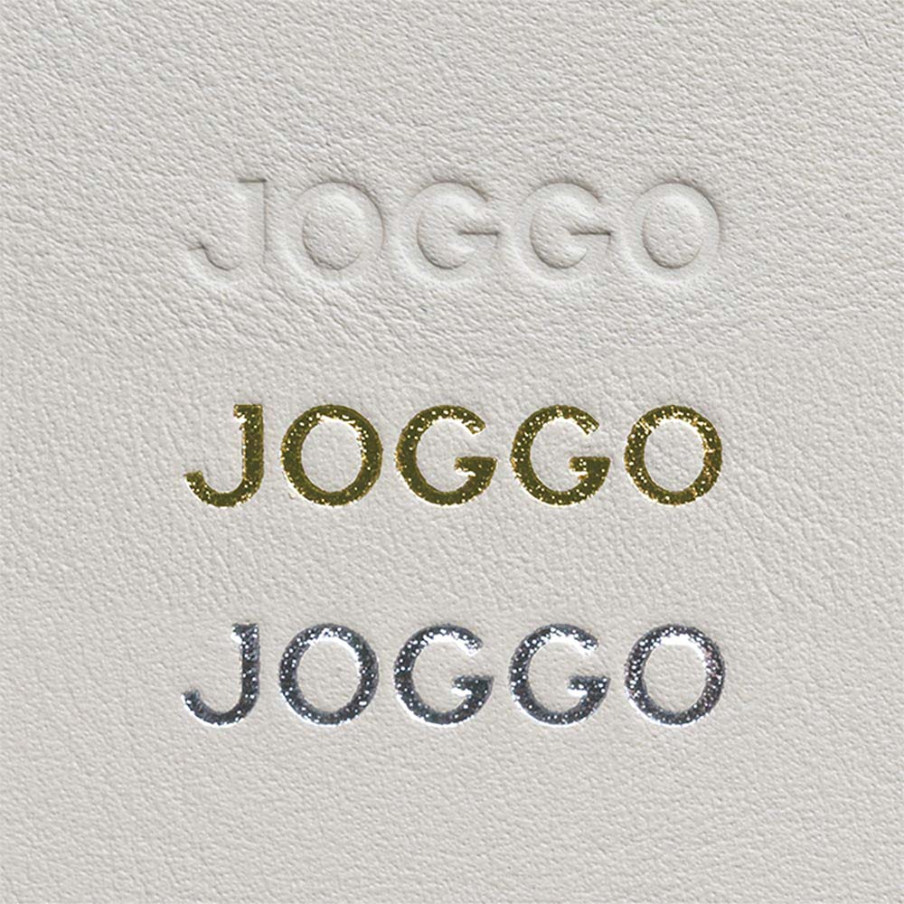 シンプル名刺入れ - ＪＯＧＧＯロゴ刻印は【ゴールド・シルバー・型押し・刻印なし】からお選びいただけます。（フォント変更は対応できません）