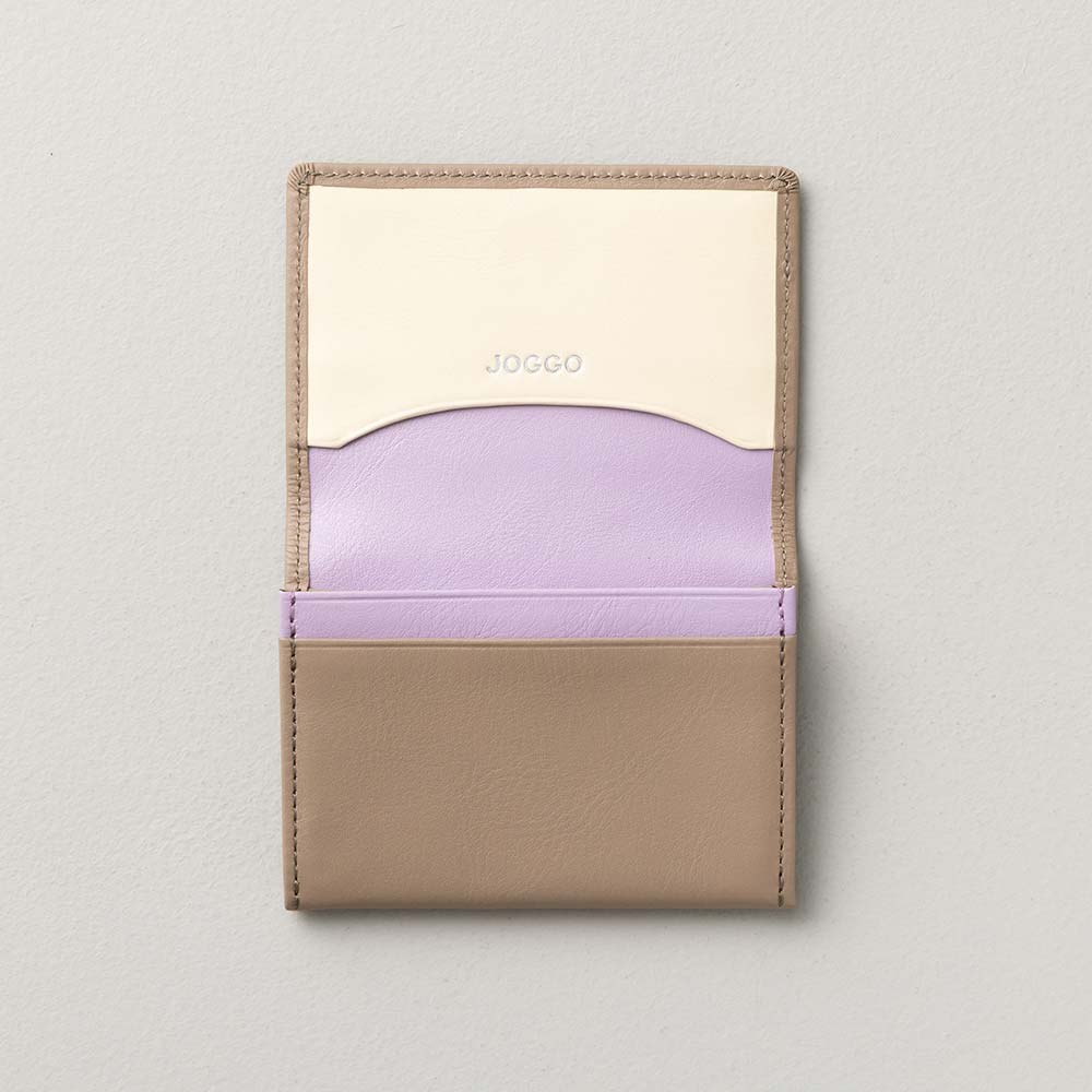 シンプル名刺入れ - 使用カラー:グレージュ×アジサイドロップ×アイボリーホワイト