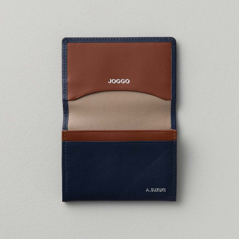 シンプル名刺入れ - 使用カラー:ミッドナイトネイビー×マロンブラウン×グレージュ