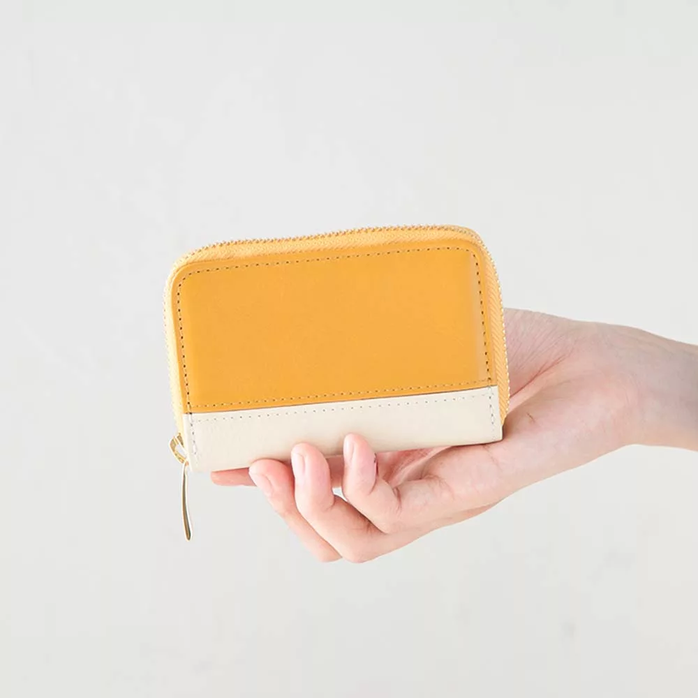 ラウンドキーケース（バイカラー） | オーダーメイド革製品「JOGGO」