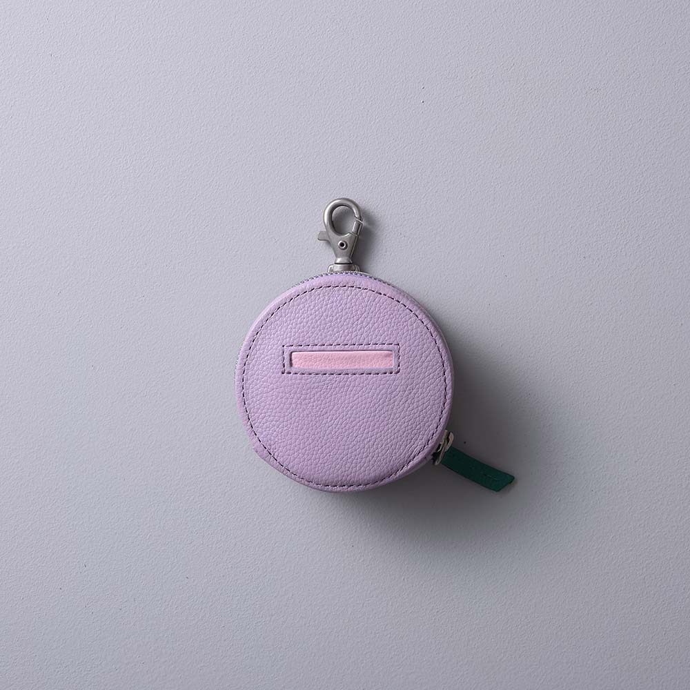 ポーチ付スマホショルダーバッグ - 使用カラー：アジサイドロップ・サクラブルーム・ヒイラギリーフ・シルバー(金具)