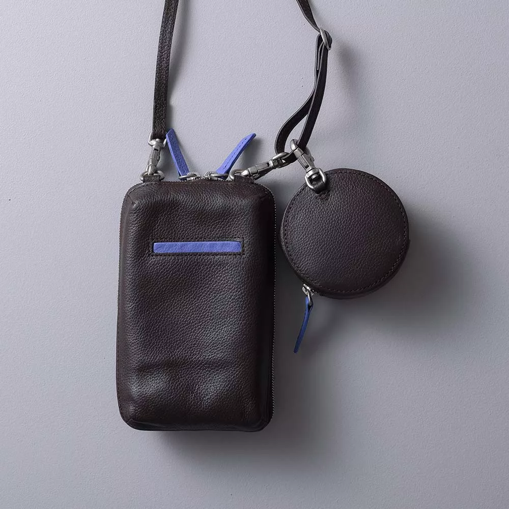 ポーチ付スマホショルダーバッグ | オーダーメイド革製品「JOGGO」