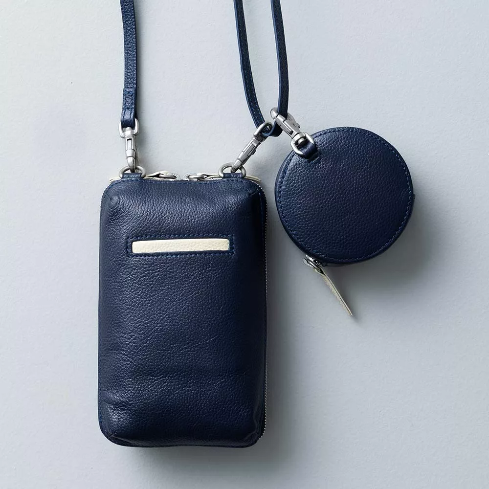 ポーチ付スマホショルダーバッグ | オーダーメイド革製品「JOGGO」