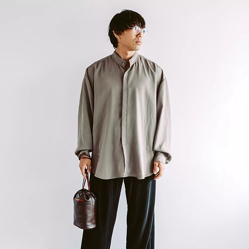 レザー巾着バッグ | オーダーメイド革製品「JOGGO」