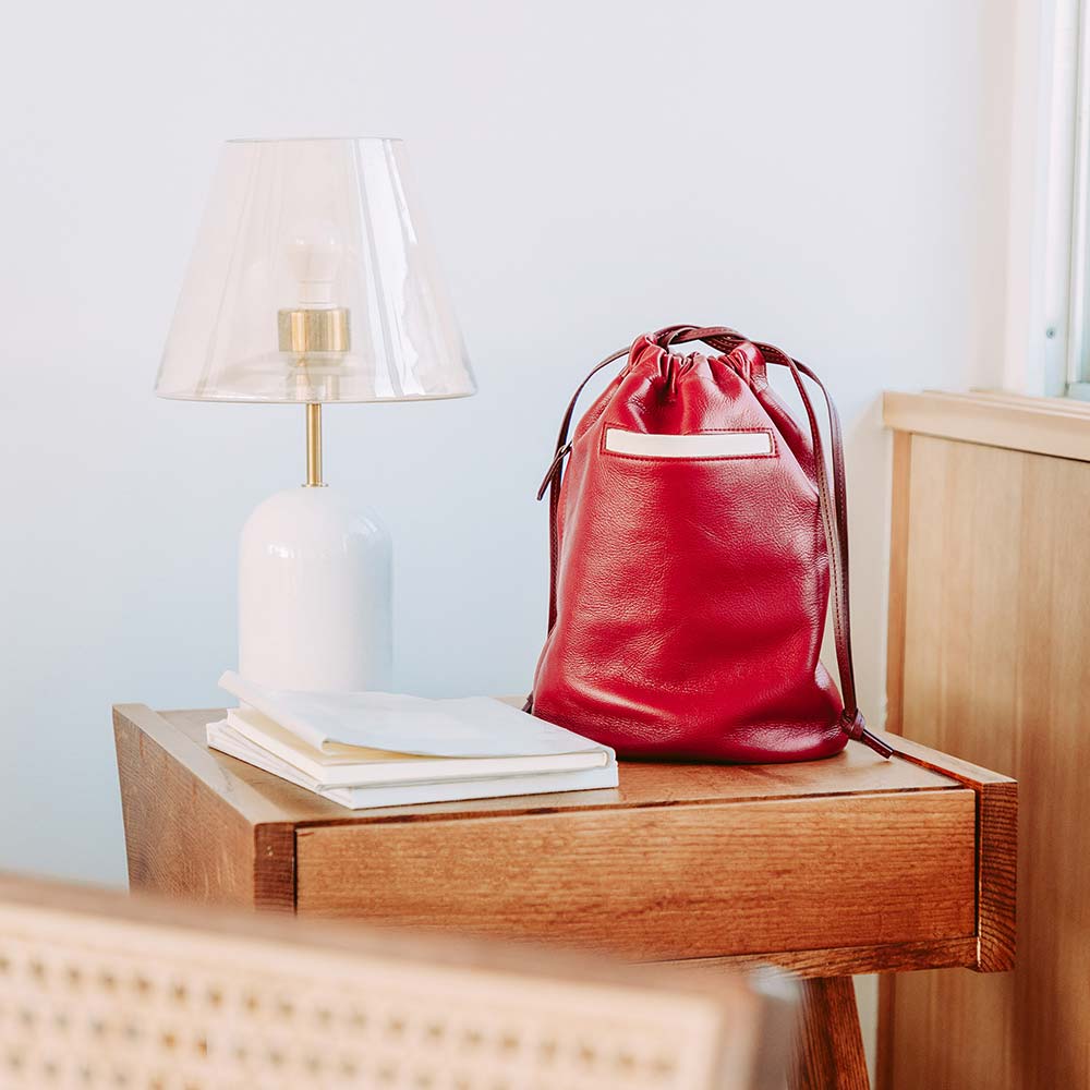 レザー巾着バッグ 画像 21