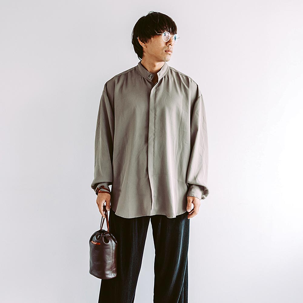 レザー巾着バッグ | オーダーメイド革製品「JOGGO」