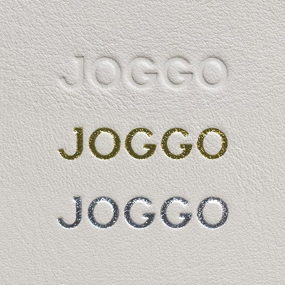 レザー巾着バッグ - ＪＯＧＧＯロゴ刻印は【ゴールド・シルバー・型押し・刻印なし】からお選びいただけます。（フォント変更は対応できません）
