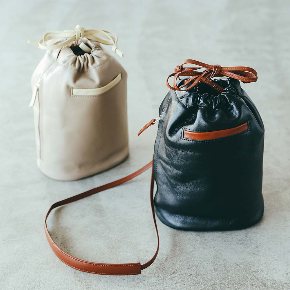 レザー巾着バッグの評判・口コミ・レビュー | オーダーメイド革製品