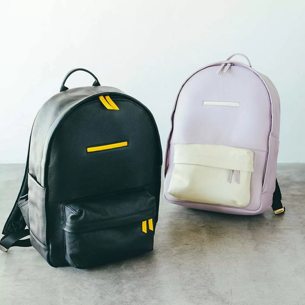 ラウンドレザーバックパックの商品画像
