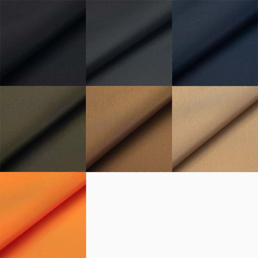 CORDURA® ECO ビジネスバックパック - CORDURA®ECO全7色一覧（ブラック・チャコール・ネイビー・カーキ・コヨーテ・ベージュ・オレンジ）