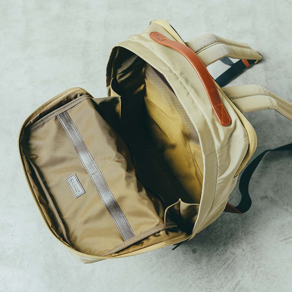 CORDURA® ECO ビジネスバックパック - CORDURA®ECOは表と裏地をそれぞれ7色から選択できます。裏地までカラー選択ができるのはＪＯＧＧＯならでは。