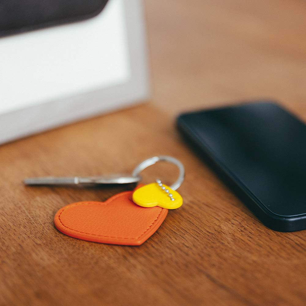 コンビハートチャーム - 鍵につけてキーリングとしても使えます。