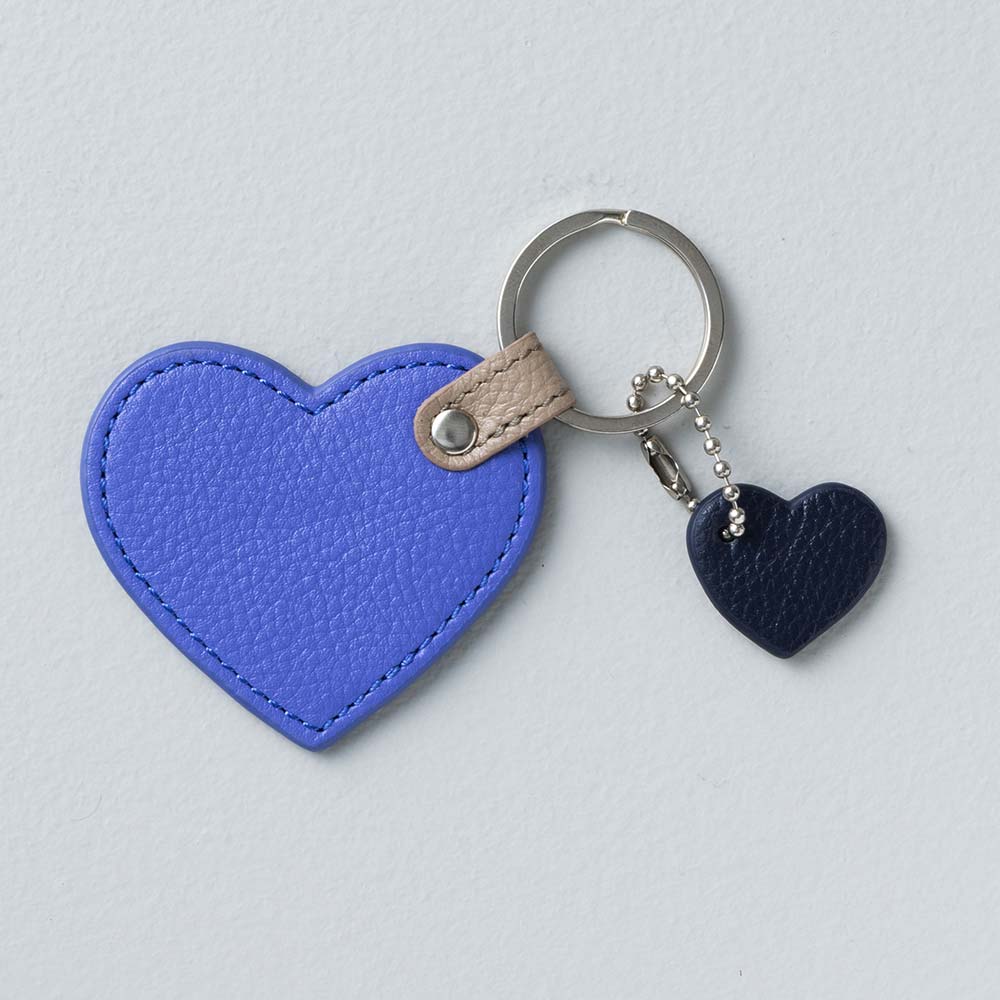 コンビハートチャーム - 使用カラー：トワイライトアース・グレージュ・ミッドナイトネイビー