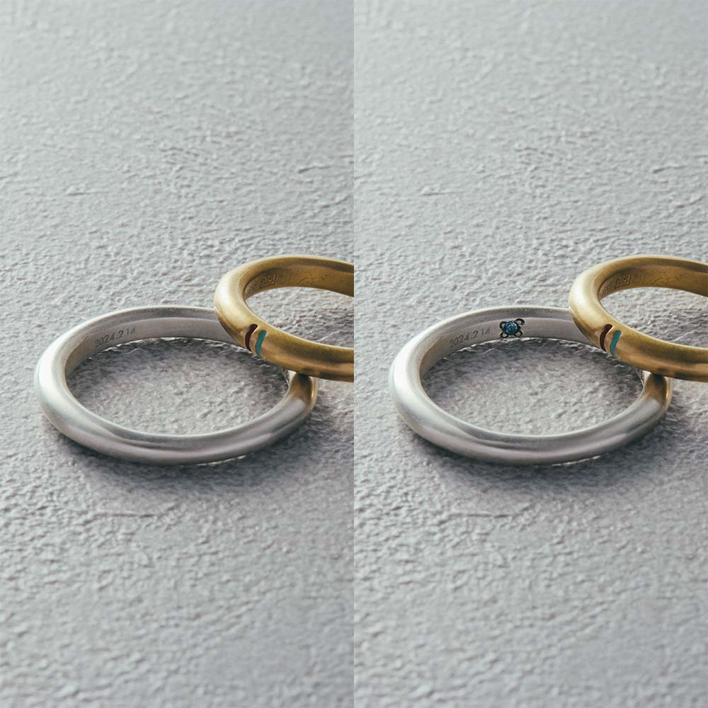 【フィリ】ラインリング 3mm - リングの内側に天然石が入るものと入らないものをお選び頂けます。(こちらは天然石が入らないタイプの商品ページです。天然石を入れるタイプは別の商品ページになります)