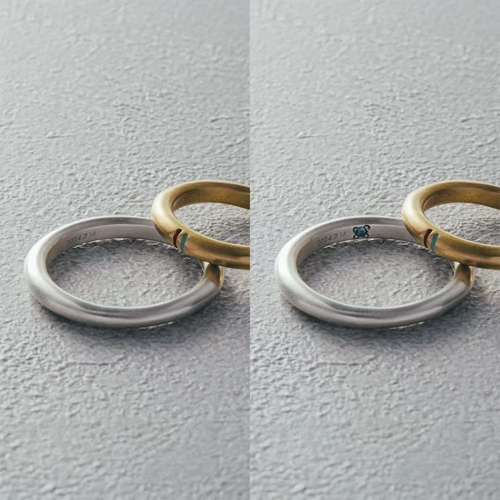 【フィリ】ラインリング 3mm - リングの内側に天然石が入るものと入らないものをお選び頂けます。(こちらは天然石が入らないタイプの商品ページです。天然石を入れるタイプは別の商品ページになります)