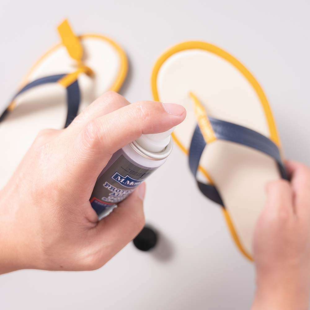 レザートングサンダルＬ（26.5-28cm） - 本革は水に弱い性質ですので、おろす前に防水スプレーをかけていただくことを推奨します。