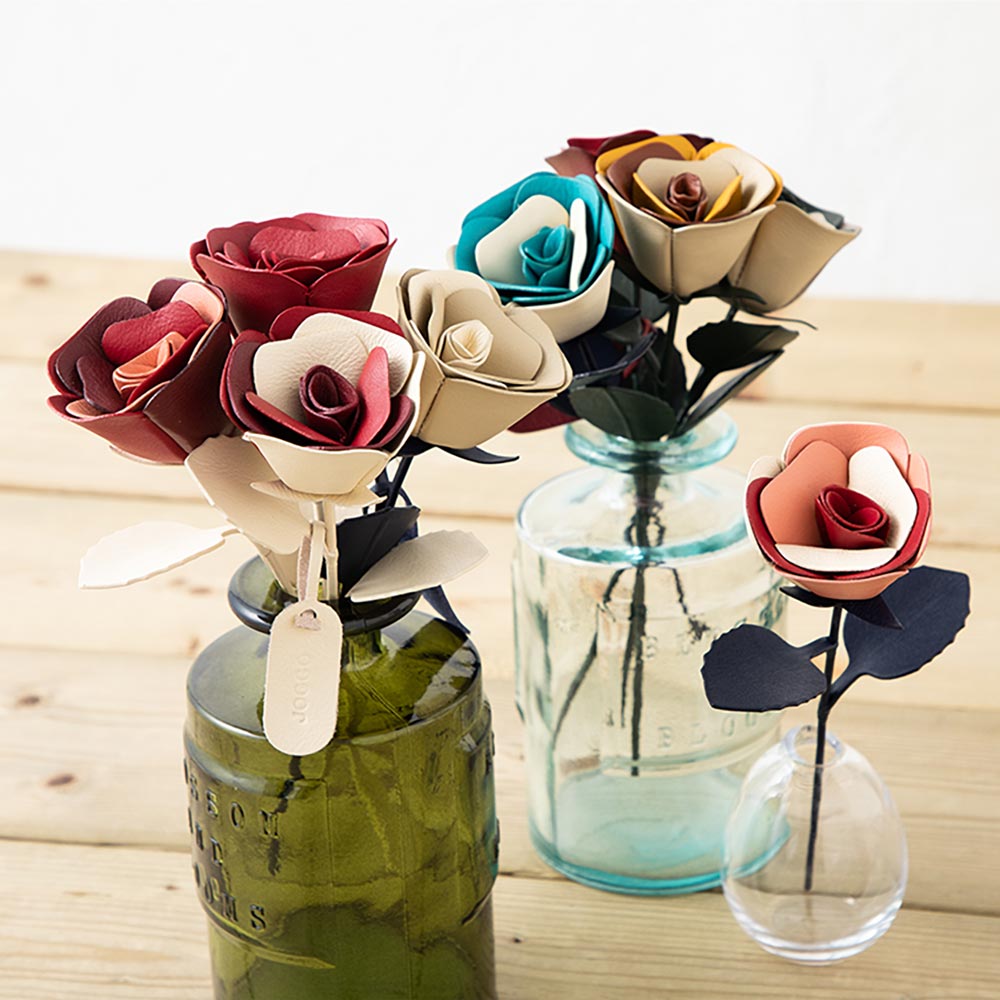 革の一輪花（バラ） 画像 7