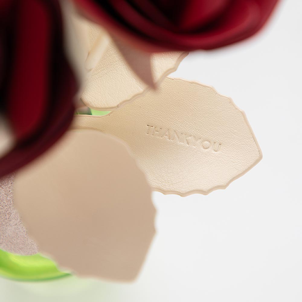 革の一輪花（バラ） 画像 5