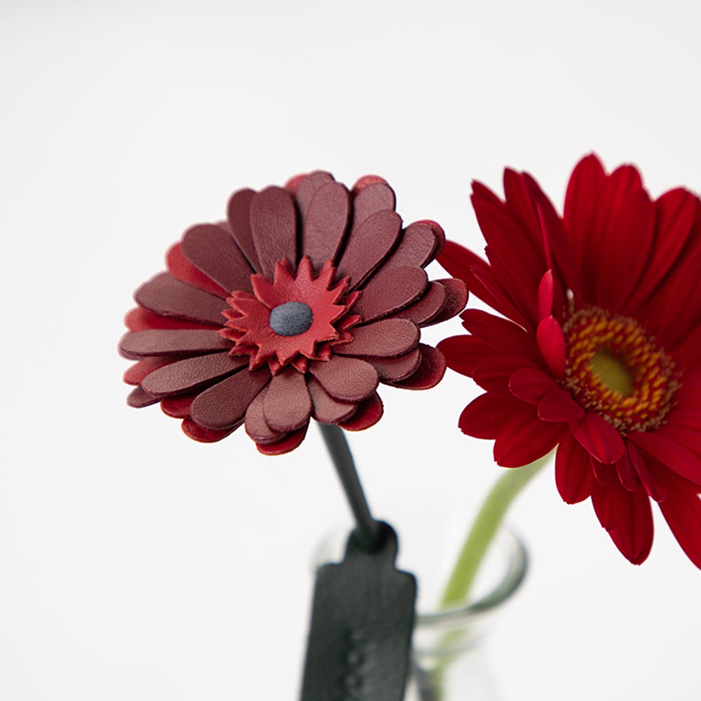 革の一輪花（ガーベラ） 画像 5