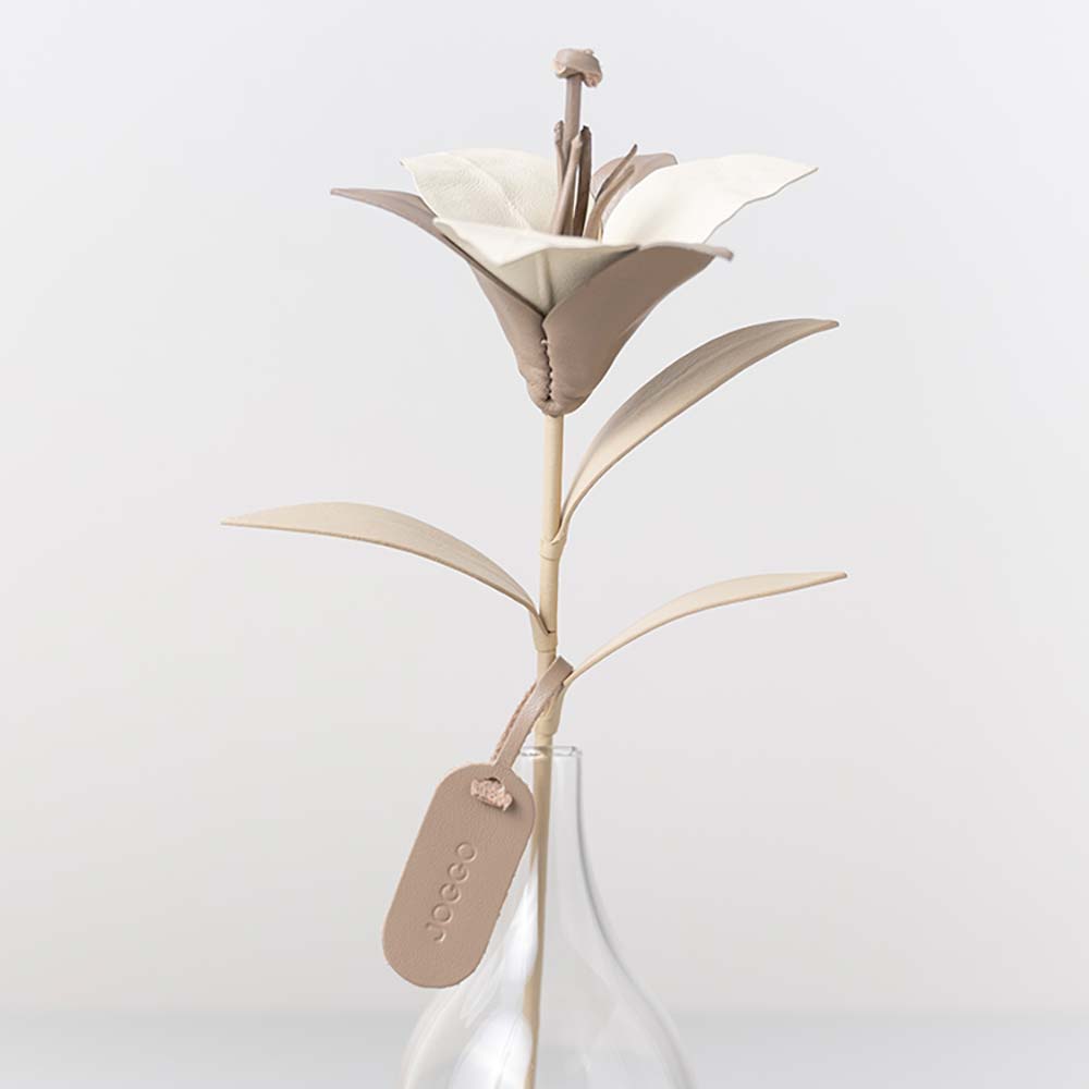 革の一輪花（ユリ） 画像 8