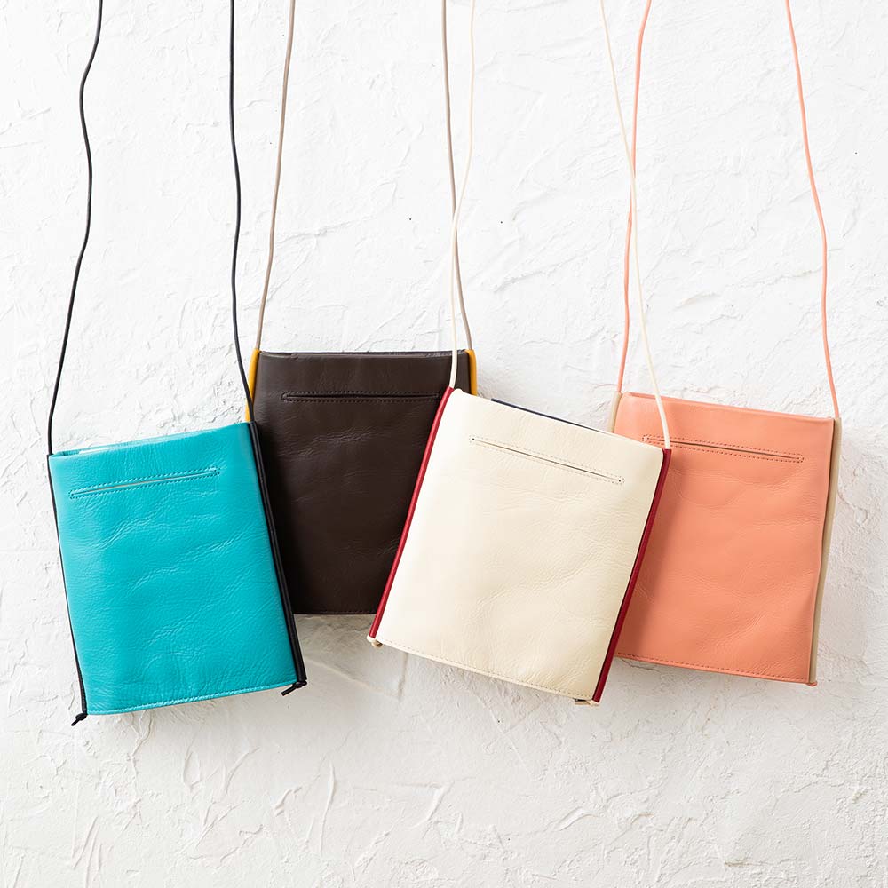 四角いレザーコードサコッシュ 画像 8