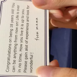 メッセージカードも仕込ませてもらい、端的に伝えたいことを伝えられて盛り上がりました！